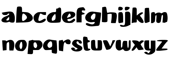 Boba Popsicle Font LOWERCASE