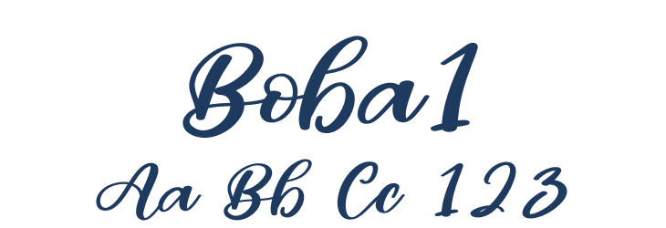 Boba1 Font Preview
