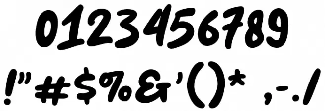 Bobaland Font OTHER CHARS