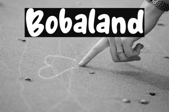 Bobaland Font examples