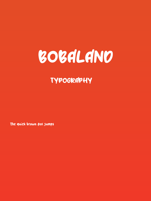 Bobaland Poster