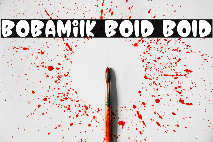 Bobamilk Bold Bold Example 2