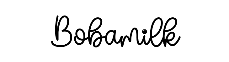 Bobamilk  Frei Schriftart Herunterladen
