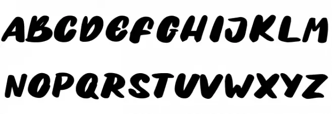 Bobaniac Regular フォント 大文字