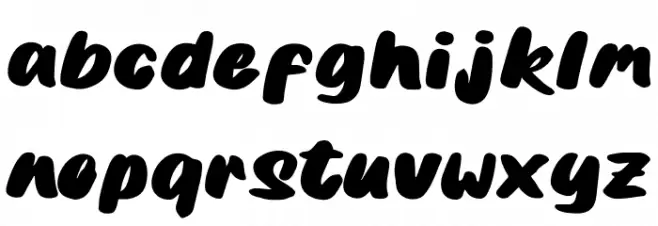 Bobaniac Regular Font Litere mici