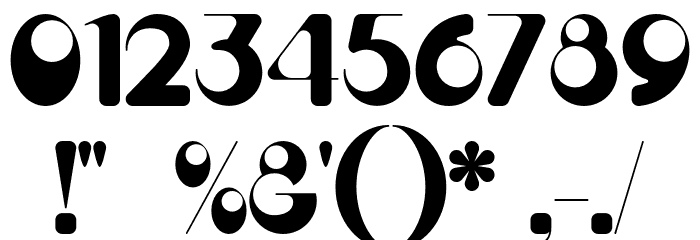 Bobar Personal Use Only Font OTHER CHARS