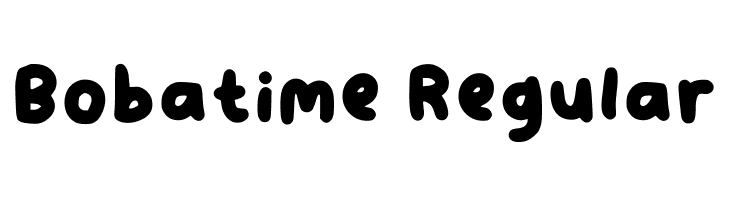 Bobatime Regular  フリーフォントのダウンロード