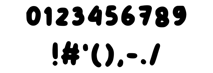 Bobatime Regular Font OTHER CHARS