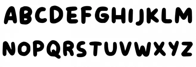 Bobatime Regular Font UPPERCASE