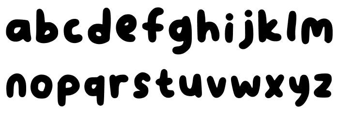 Bobatime Regular Font LOWERCASE
