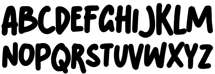 Bobba Tea Font LOWERCASE