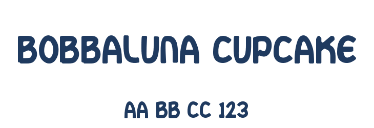 Bobbaluna Cupcake Font Preview