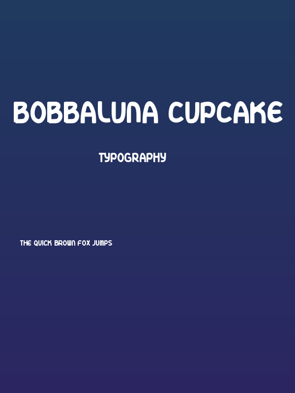 Bobbaluna Cupcake Poster