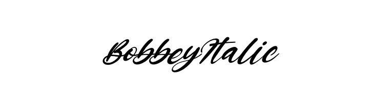 Bobbey Italic  لخطوط تنزيل