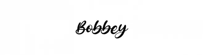 Bobbey  Frei Schriftart Herunterladen