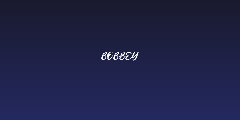 Bobbey Social Header