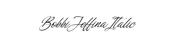 Bobbi Jeffina Italic  baixar fontes gratis