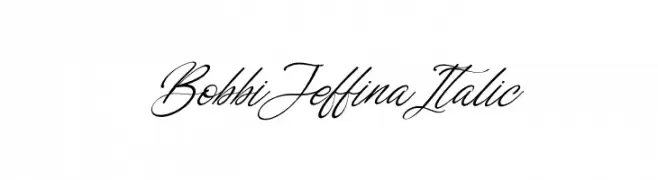 Bobbi Jeffina Italic  baixar fontes gratis