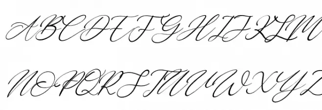 Bobbi Jeffina Italic Schriftart Groß