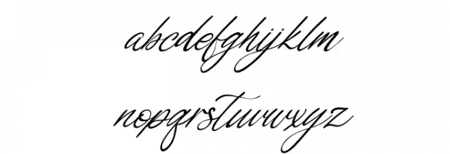 Bobbi Jeffina Italic फ़ॉन्ट लोअरकेस