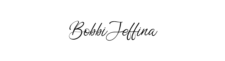 Bobbi Jeffina  Frei Schriftart Herunterladen