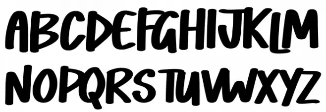 Bobbie Chaser Caratteri MAIUSCOLE