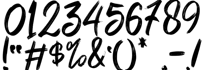 Bobby Anderson - Personal Use Font OTHER CHARS
