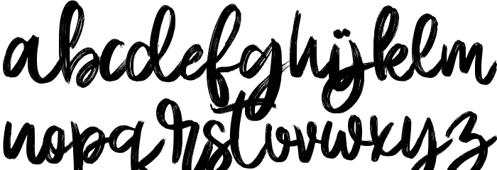 Bobby Anderson - Personal Use Font LOWERCASE