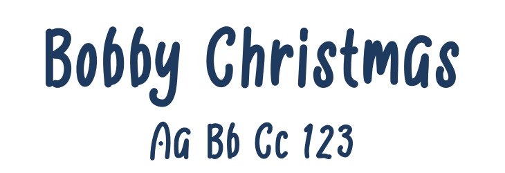 Bobby Christmas Font Preview