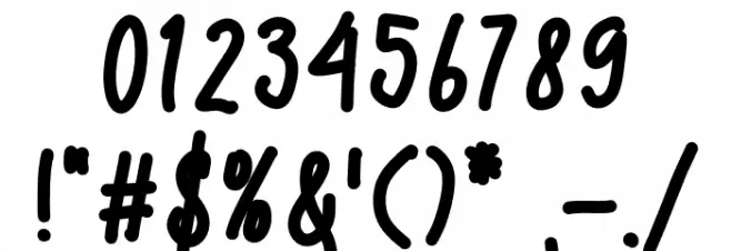 Bobby Christmas Font OTHER CHARS