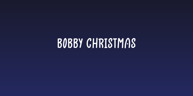 Bobby Christmas Social Header