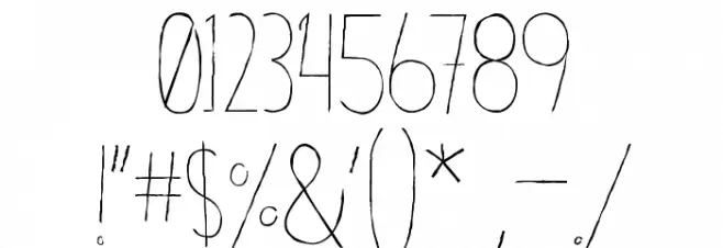 Bobby Corwin Font OTHER CHARS