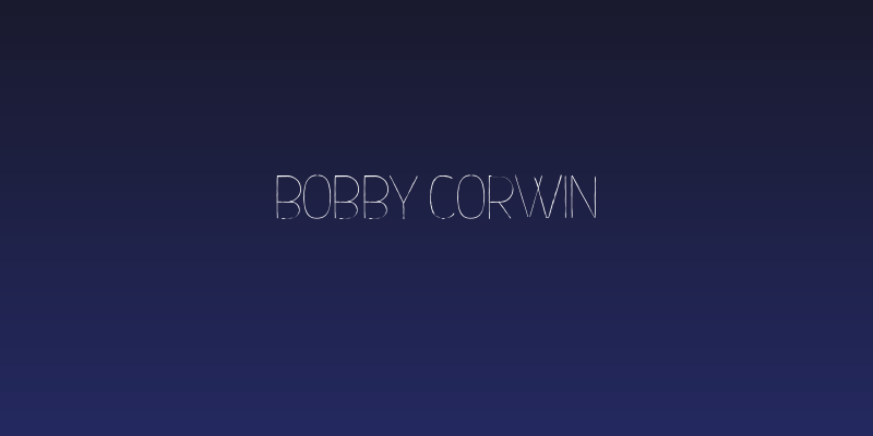 Bobby Corwin Social Header