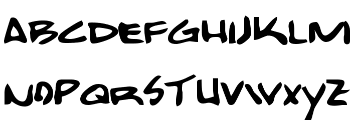 Bobcat Font LOWERCASE