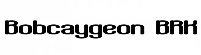 Bobcaygeon BRK  フリーフォントのダウンロード