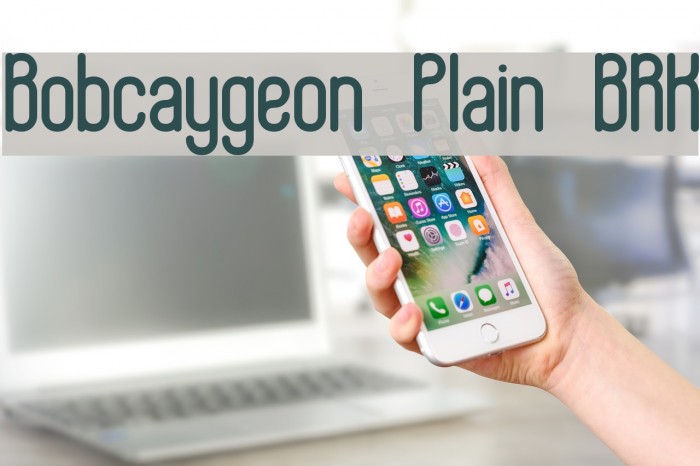 Bobcaygeon Plain BRK Font examples