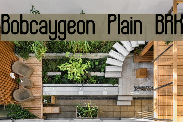 Bobcaygeon Plain BRK Font examples