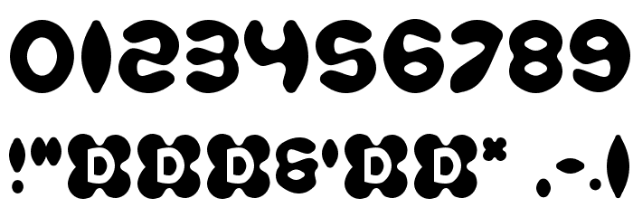 Bobo フォント その他の文字