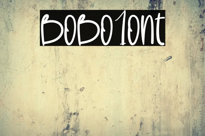 Bobo1 Example 1