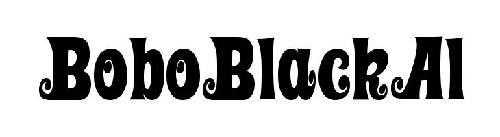 BoboBlackAl  font caratteri gratis
