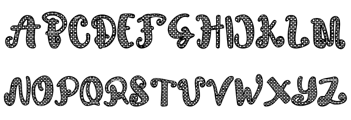 Bobobos Font LOWERCASE