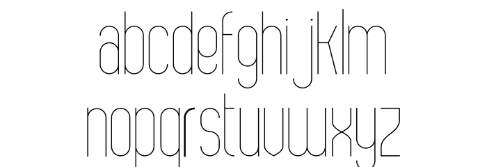 Bobogo Light Font LOWERCASE