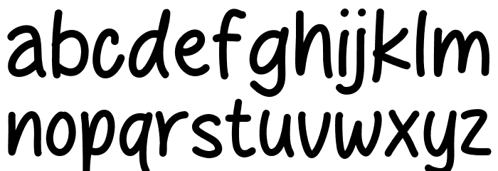 Bobogo Font LOWERCASE