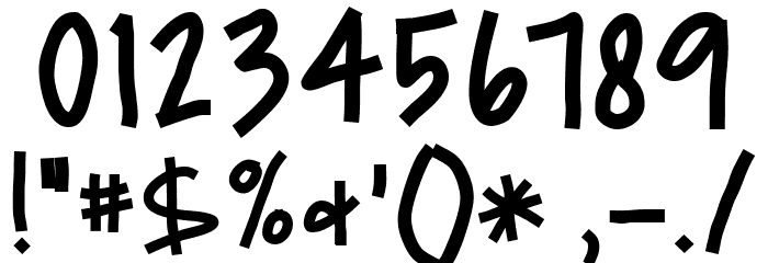 Boboiboy Font OTHER CHARS