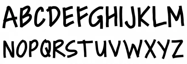 Boboiboy Schriftart Groß