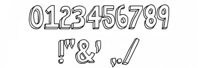 Bob's Burgers 2 Font OTHER CHARS