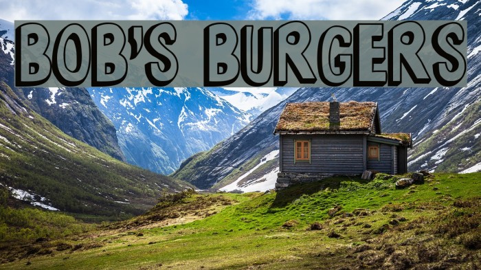 Bob's Burgers Font examples