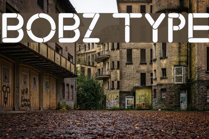 Bobz Type Font examples