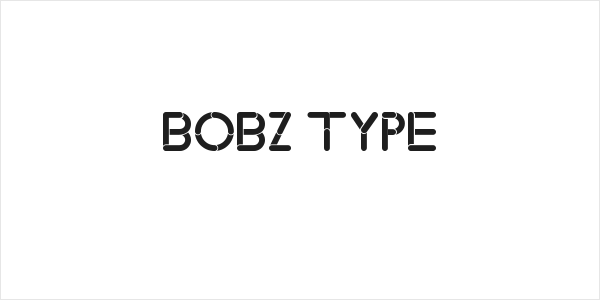 Bobz Type Logo