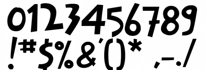 Bocah Font OTHER CHARS